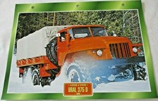 LKW Maxi Karte Flachbetten & Kipper - 1966 URAL 375 D