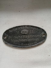 Waggonschild aufgearbeitet