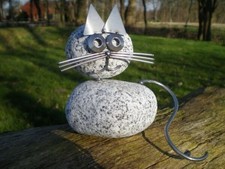 Edelstahlfigur Katze