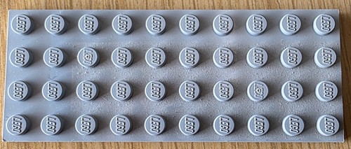 Lego platte 4x10 neu hellgrau - lego,