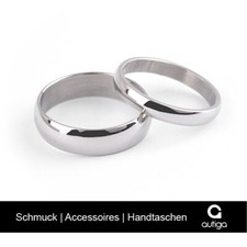 Herren Damen Ring Edelstahl