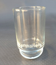 Vintage Lufthansa Airlines Deutschland Germany  Trinkglas Wasserglas 9cm H