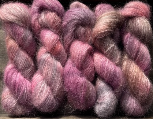 Handgefärbte kidmohair seide - handgefärbte, kidmohair/seide