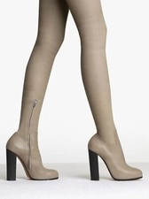 OldCelineArchive *CELINE* RUNWAY W 2013 OVERKNEE STIEFEL IN TAUPE LEDER (36)