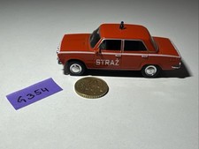 G354 Daffi Polski Fiat 125 P 1:43 Blaulicht Straz Einsatzwagen Metall Pkw