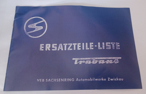 Ersatzteile liste trabant - liste, heft