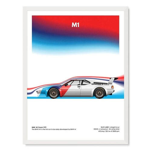 Bmw procar 1979 poster - m1,