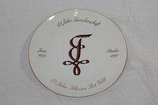 Teller Porzellan Burschenschaft 175 Jahre Jena 1815 Berlin 1990 DB