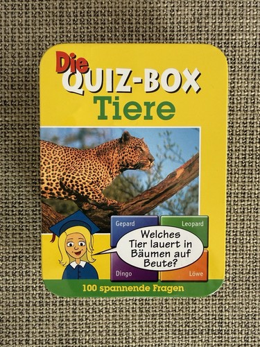 Die quiz box tiere - quiz-box, 100