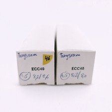 2 X ECC40 TUNGSRAM TUBE. 60er
