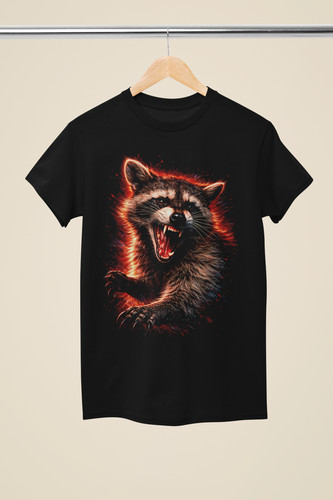 Knarrender feuer waschbär - feuer,