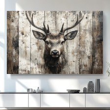 Leinwand Bild Hirsch Natur