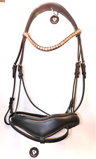 Trense rosegold Leder schwarz