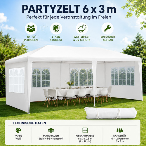 Pavillon 6x3m wasserdicht - pavillon,