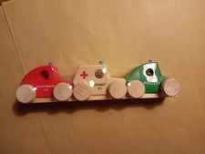3 x Holzauto süßes Set