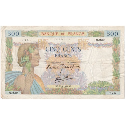 Frankreich 500 francs - francs,, la