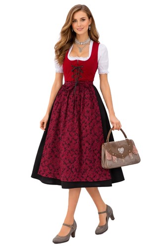 Trachtenkleid dirndl rot - dirndl,