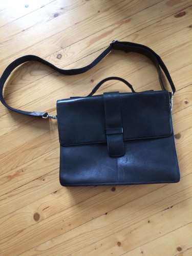 Tasche leder schwarz unisex - leder,