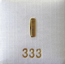 Singleohrstecker Ohrstecker Kamm 333 Gold einzeln