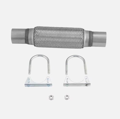 ø50 320mm edelstahl - edelstahl, flexrohr