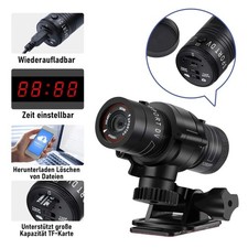 Action Cam 1080P Full HD Wasserdicht Fahrrad Motorrad Kamera Sport Helmkamera,