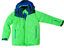 Icepeak LOUIN JR Skijacke Winterjacke mit Kapuze neongelb/grau Gr.164