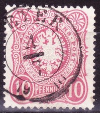 Deutsches Reich Nr. 33 Sachsen Nachverwendung D56 Geyer