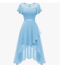 Abendkleid XL Hell Blau Neuwertig Damen Cocktailkleid