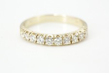1 ct. Brillant Ring Gold 585 YORN Ringgröße 66 Diamanten VS2 I Halb Memory 14 K