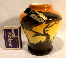 Vase; Keramik; Majolika; Südfrankreich; Vallauris; Gebr. Massier; Cigale; Zikade