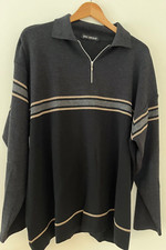 Enzo Lorenzo Herren Wolle Pullover Gr. 56 grau