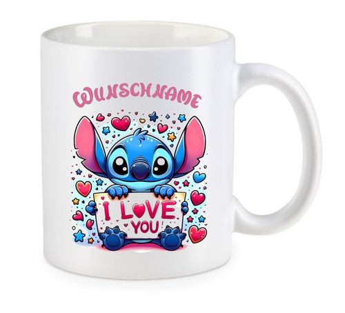 Tasse stitch personalisiert - tasse,
