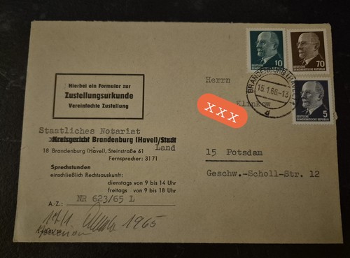 Briefumschlag einer