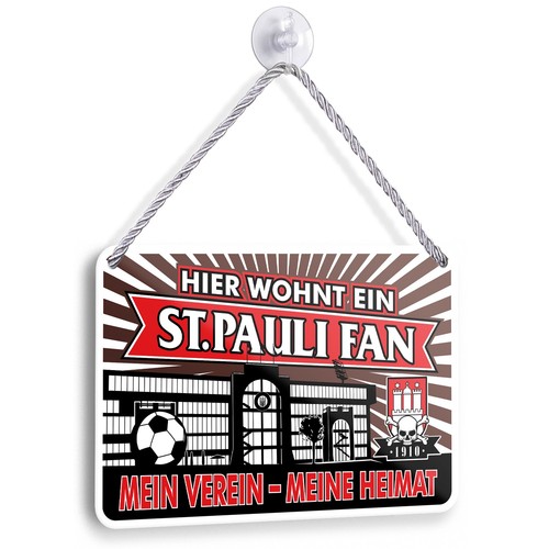 Blechschild pauli fan 1910 - blechschild, st.