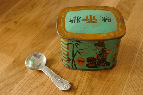 Alte meßmer teedose mit - teedose,