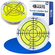 Wasserwaage Dosenlibelle 32 mm Acryl Wasser Waage rund Beschriftung DIY Libelle