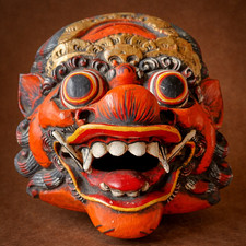 Alte balinesische Holzmaske