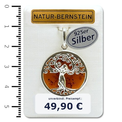 Bernstein anhänger modern - bernstein,