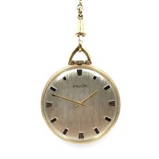 Favor Taschenuhr mit Uhrenkette 40mm vergoldet mechanische Handaufzug Herren Uhr