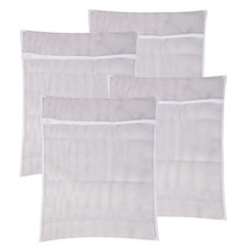 Wäschenetz für Unterwäsche mit Reißverschluss 70cm x 50cm Farbe Weiß aus Polyest