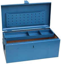 Stahlblech Werkzeugkoffer Montagekoffer 690x360x310mm mit Kleinteileeinsatz
