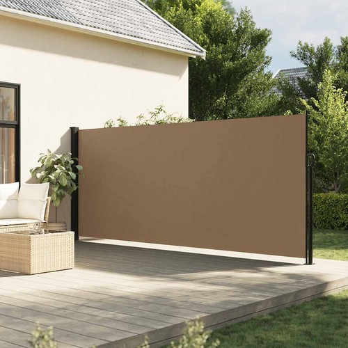 Seitenmarkise ausziehbar taupe - ausziehbar,