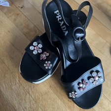 PRADA Sandalen Schwarz 41,5