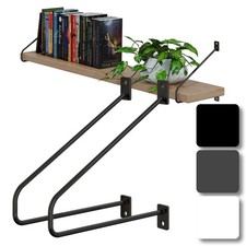 HAGO® DIY 2er Set Wandregalhalter Winkel Auflage Filigran Konsole Träger Metall