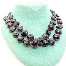 antike Granat Herzen Kette