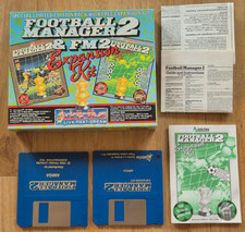 Commodore Amiga Football Manager 2 mit expansion Kit Prism Leisure 1989