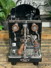 WEGA MININOVA CLASSIC 1 GRUPPE BRANDNEUE SCHWARZ & HOLZ ESPRESSOKAFFEEMASCHINE