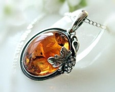 Bernstein Anhänger Silber 925