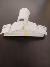 Kleiderbügel ca. 26,5 cm , Kinder Kunststoff, weiß,  10 Stück, wie neu