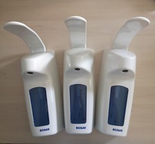 Seifenspender, für 500 ml Behälter, langer Armhebel, weiß, Gehäuse leicht defekt